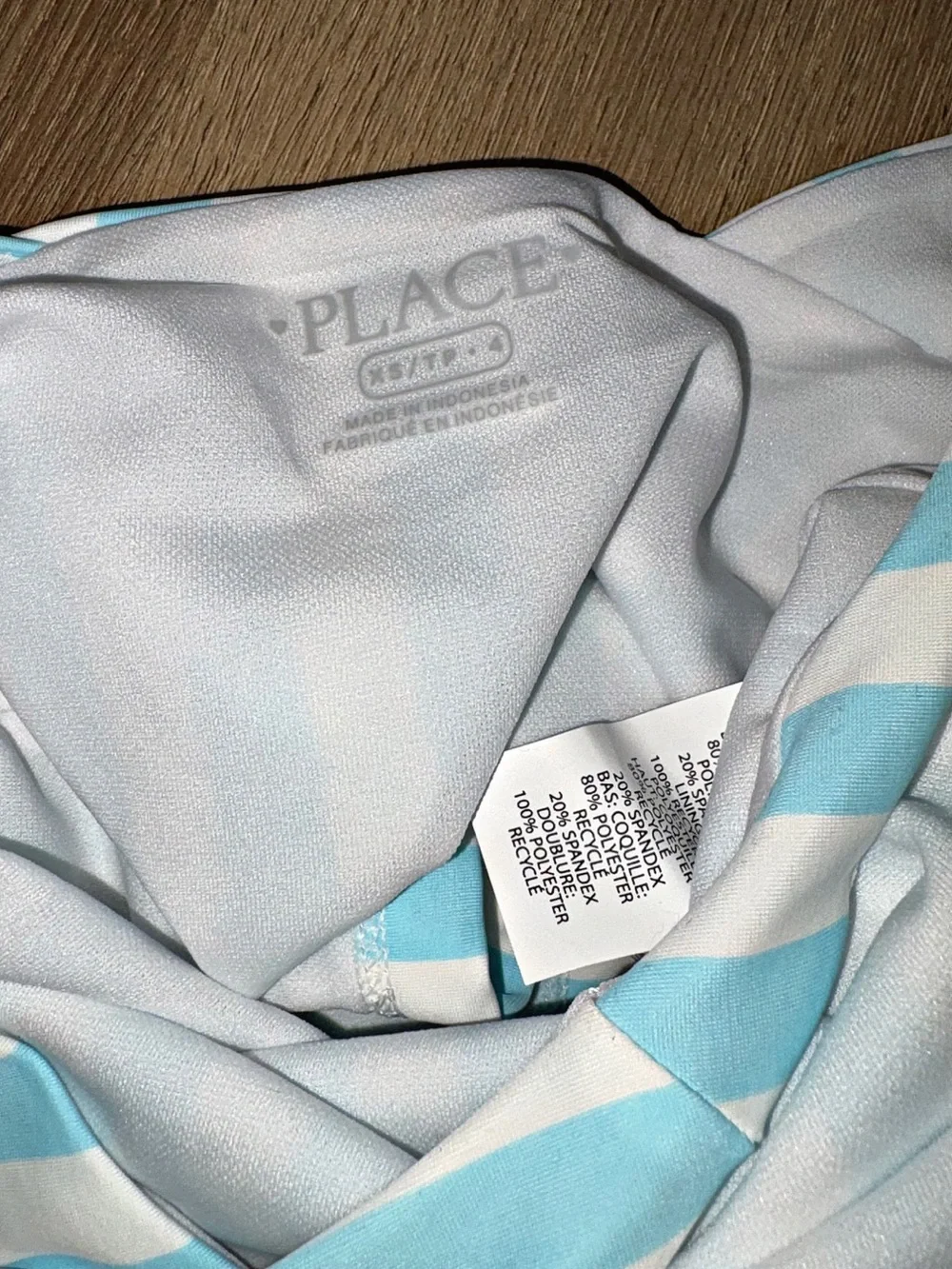 N.W.T! The Children's Place Blue & White Striped Girls' Tankini Set (4)